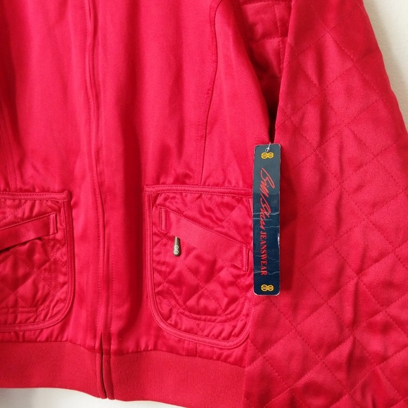 VTG Bill Blass Jeans satin bomber jacket - Picture 4 of 8